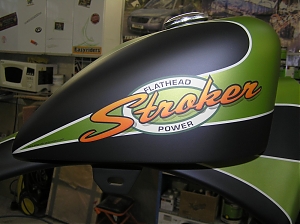 Harley Davidson stavba Stroker Matné lakování
