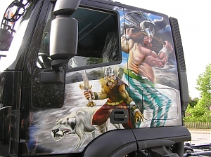 iveco / truck / airbrush / design / asterix / obelix