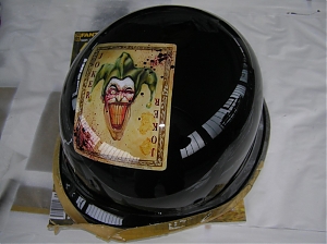 Motocyklova helma / airbrush / Joker