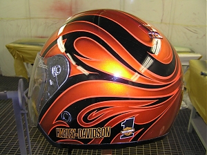 Helma Harley Davidson tangerine orange