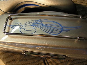 Harley Davidson  / electra glide / airbrush/ pinstriping / linky/ stribro