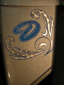 Harley Davidson  / electra glide / airbrush/ pinstriping / linky/ stribro