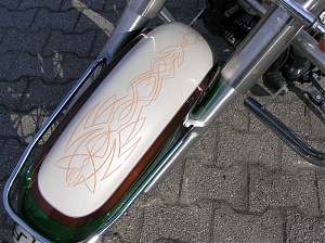 Yamaha Dragstar / pinstriping / grafika