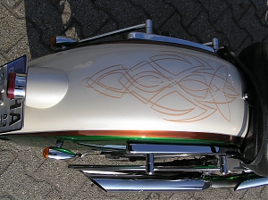 Yamaha Dragstar / pinstriping / grafika