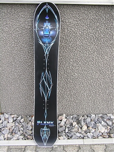 snowboard / pinstriping / airbrush / design / elektricke kreslo