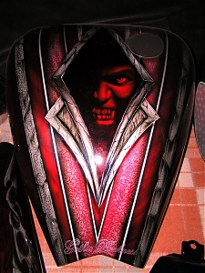 Harley Davidson / airbrush / design / vampir