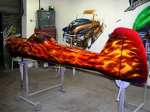 Fenix / Phoenix / airbrush/ True fire / realny ohen / Yak 55 / kunstflug