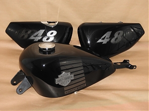 Harley Davidson , 48 , airbrush , grafika