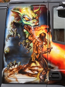 Iveco, airbrush ,design ,  Truck , americká retuš