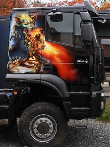 Iveco, airbrush ,design ,  Truck , americká retuš