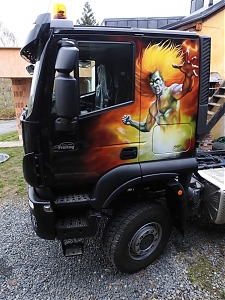 Iveco, airbrush ,design ,  Truck , americká retuš