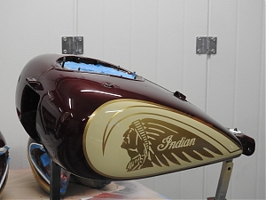 indian roadmaster grafika airbrush lakování