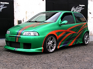 Fiat Punto custom lak