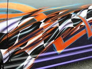 VW golf / tuning lak / airbrush / design 