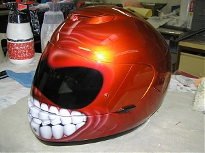 Motocyklova helma / street fighter / airbrush