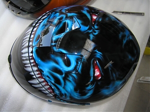 Motocyklova helma / street fighter / airbrush